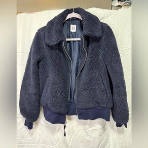Gap Cozy Sherpa Fleece Zip Jacket Bomber Style | Size S